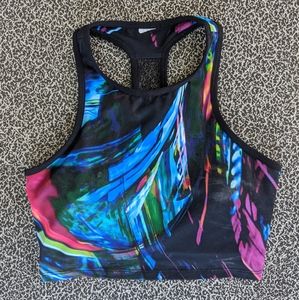 Vibrant athletic crop top